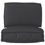 Set Palettenkissen Set mit 2er Set Palettenkissen aus schwarzem Polyester von , Kissen für Stühle und Sofas - Ref: Foro24-332...