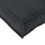 Set Palettenkissen Set mit 2er Set Palettenkissen aus schwarzem Polyester von , Kissen für Stühle und Sofas - Ref: Foro24-332...