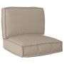 Set of pallet cushions Set of 2 Color taupe by , Cushions for chairs and sofas - Ref: Foro24-3329054, Price: 68,67 €, Discoun...