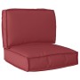 Set of Pallet Cushions Set of 2 Wine Red Polyester Standard by , Cushions for chairs and sofas - Ref: Foro24-3329055, Price: ...