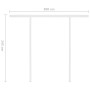 Toldo automático LED sensor de viento amarillo blanco 3,5x2,5 m by vidaXL, Awnings - Ref: Foro24-3069933, Price: 586,32 €, Di...