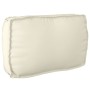 Set of Pallet Cushions Set of 2 Cream Polyester by , Cushions for chairs and sofas - Ref: Foro24-3329061, Price: 71,45 €, Dis...