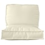 Set of Pallet Cushions Set of 2 Cream Polyester by , Cushions for chairs and sofas - Ref: Foro24-3329061, Price: 71,45 €, Dis...