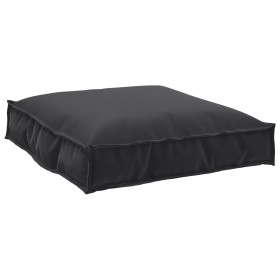 2 Piece Black Polyester Rectangular Pallet Cushion Set by , Cushions for chairs and sofas - Ref: Foro24-3329063, Price: 71,14...