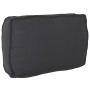 2-teiliges rechteckiges Palettenkissen-Set aus schwarzem Polyester von , Kissen für Stühle und Sofas - Ref: Foro24-3329063, P...