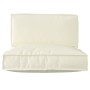 Set Kissen für Paletten 2er Set Standard Baumwolle creme von , Kissen für Stühle und Sofas - Ref: Foro24-3329071, Preis: 69,6...