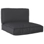 2-teiliges Palettenkissen-Set Schwarz Strapazierfähiges Polyester von , Kissen für Stühle und Sofas - Ref: Foro24-3329073, Pr...