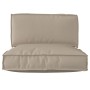 Set of Cushions for Pallets Set of 2 Standard Polyester Topo by , Cushions for chairs and sofas - Ref: Foro24-3329074, Price:...