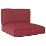 Set of Pallet Cushions Set of 2 Burgundy Polyester Medium by , Cushions for chairs and sofas - Ref: Foro24-3329075, Price: 67...