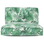 Set of Cushions for Pallets Set of 2 Polyester Leaf Print by , Cushions for chairs and sofas - Ref: Foro24-3329077, Price: 66...