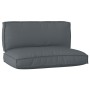Set of Pallet Cushions Set of 2 Anthracite Polyester by , Cushions for chairs and sofas - Ref: Foro24-3329079, Price: 76,36 €...