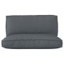 Set of Pallet Cushions Set of 2 Anthracite Polyester by , Cushions for chairs and sofas - Ref: Foro24-3329079, Price: 76,36 €...