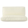Set de Cojines de Palet Set de 2 Crema Algodón de , Cojines para sillas y sofás - Ref: Foro24-3329081, Precio: 76,15 €, Descu...
