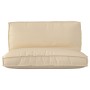 Set mit 2 Stück beige Polyester-Palettenkissen von , Kissen für Stühle und Sofas - Ref: Foro24-3329082, Preis: 78,48 €, Rabat...
