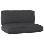 Set Palettenkissen 2er-Set Schwarzes Polyester Standard von , Kissen für Stühle und Sofas - Ref: Foro24-3329083, Preis: 79,91...