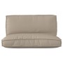 Set of Cushions for Pallets Set of 2 Taupe Polyester by , Cushions for chairs and sofas - Ref: Foro24-3329084, Price: 94,72 €...