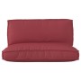 Set of Pallet Cushions Set of 2 Wine Red Polyester by , Cushions for chairs and sofas - Ref: Foro24-3329085, Price: 86,73 €, ...