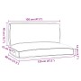 Set of Pallet Cushions Set of 2 Wine Red Polyester by , Cushions for chairs and sofas - Ref: Foro24-3329085, Price: 86,73 €, ...