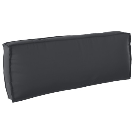 Set of 3 Durable Black Polyester Standard Pallet Cushions by , Cushions for chairs and sofas - Ref: Foro24-3329093, Price: 10...