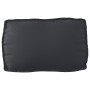 Set of 3 Durable Black Polyester Standard Pallet Cushions by , Cushions for chairs and sofas - Ref: Foro24-3329093, Price: 10...