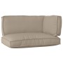 Satz Kissen für Paletten 3er Set Standard Polyester Taupe von , Kissen für Stühle und Sofas - Ref: Foro24-3329094, Preis: 96,...