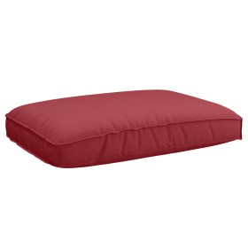 Set of pallet cushions Set of 3 Burgundy Polyester Medium by , Cushions for chairs and sofas - Ref: Foro24-3329095, Price: 95...