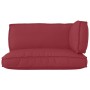 Set Palettenkissen 3er-Set Burgundy Polyester Medium von , Kissen für Stühle und Sofas - Ref: Foro24-3329095, Preis: 95,48 €,...
