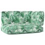 Set Palettenkissen Set mit 3er Set Polyester Blattmuster von , Kissen für Stühle und Sofas - Ref: Foro24-3329097, Preis: 99,2...