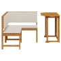 2-Piece Garden Dining Set with Solid Acacia Wood Cushions by , garden benches - Ref: Foro24-3329099, Price: 359,89 €, Discoun...