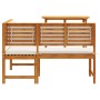 2-Piece Garden Dining Set with Solid Acacia Wood Cushions by , garden benches - Ref: Foro24-3329099, Price: 359,89 €, Discoun...