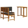 2-teiliges Set aus Gartentisch und Stühlen mit Kissen aus Akazienholz von , Gartenbänke - Ref: Foro24-3329100, Preis: 337,31 ...