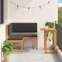 2-teiliges Set aus Gartentisch und Stühlen mit Kissen aus Akazienholz von , Gartenbänke - Ref: Foro24-3329100, Preis: 337,31 ...