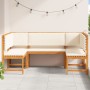 5-teiliges Gartenset mit Kissen aus massivem Akazienholz von , Gartenbänke - Ref: Foro24-3329103, Preis: 537,76 €, Rabatt: %