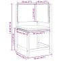 5-teiliges Gartenset mit Kissen aus massivem Akazienholz von , Gartenbänke - Ref: Foro24-3329103, Preis: 537,76 €, Rabatt: %