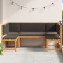 5-teiliges Gartenset mit Kissen aus massivem Akazienholz von , Gartenbänke - Ref: Foro24-3329104, Preis: 545,35 €, Rabatt: %
