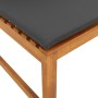 5-piece garden set with solid acacia wood cushions by , garden benches - Ref: Foro24-3329104, Price: 545,35 €, Discount: %