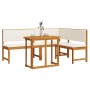 3-Piece Garden Bistro Set with Solid Acacia Wood Cushions by , garden benches - Ref: Foro24-3329107, Price: 474,80 €, Discoun...