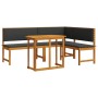 3-teiliges Gartenbistro-Set mit Kissen aus Akazienholz von , Gartenbänke - Ref: Foro24-3329108, Preis: 454,15 €, Rabatt: %