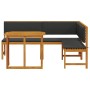 3-teiliges Gartenbistro-Set mit Kissen aus Akazienholz von , Gartenbänke - Ref: Foro24-3329108, Preis: 454,15 €, Rabatt: %