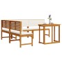 4-Piece Garden Dining Set with Acacia Wood Cushions by , garden benches - Ref: Foro24-3329109, Price: 580,87 €, Discount: %
