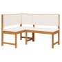 4-Piece Garden Dining Set with Acacia Wood Cushions by , garden benches - Ref: Foro24-3329109, Price: 580,87 €, Discount: %