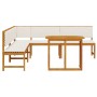 4-Piece Garden Dining Set with Acacia Wood Cushions by , garden benches - Ref: Foro24-3329109, Price: 580,87 €, Discount: %