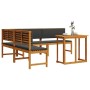 4-teiliges Garten-Esszimmerset mit Kissen aus massivem Akazienholz von , Gartenbänke - Ref: Foro24-3329110, Preis: 578,11 €, ...