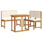 4-Piece Solid Acacia Wood Garden Dining Set by , Garden tables - Ref: Foro24-3329113, Price: 334,65 €, Discount: %