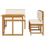 4-Piece Solid Acacia Wood Garden Dining Set by , Garden tables - Ref: Foro24-3329113, Price: 334,65 €, Discount: %