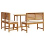 4-teiliges Garten-Esszimmerset aus massivem Akazienholz von , Gartentische - Ref: Foro24-3329113, Preis: 340,74 €, Rabatt: %