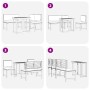 4-teiliges Garten-Esszimmerset aus massivem Akazienholz von , Gartentische - Ref: Foro24-3329113, Preis: 340,74 €, Rabatt: %