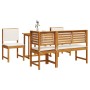 5-Piece Garden Dining Set made of Solid Acacia Wood by , Garden tables - Ref: Foro24-3329115, Price: 435,03 €, Discount: %