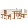 6-piece garden dining set with solid acacia wood cushions by , Garden tables - Ref: Foro24-3329117, Price: 553,87 €, Discount: %