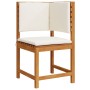 6-piece garden dining set with solid acacia wood cushions by , Garden tables - Ref: Foro24-3329117, Price: 553,87 €, Discount: %